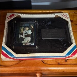 Nascar Collectible Plaque with Racing Card